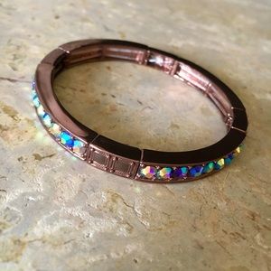 Rhinestone Bangle - costume jewelry